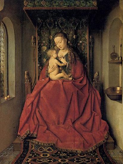Jan Van Eyck Suckling Madonna Enthroned China oil painting art